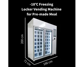 Office -18℃ Freezing Locker Vending Machine for Prepared Dishes Food